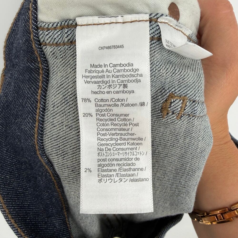 Madewell Mid-Rise Stovepipe Jeans Women's Size 26 Dark Wash Straight Leg - Picture 6 of 10